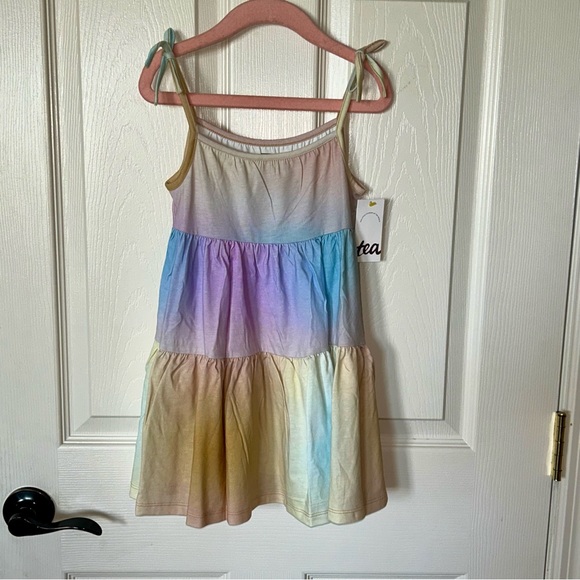 Tea Collection Pastel Rainbow Gradient Dress - Picture 10 of 11
